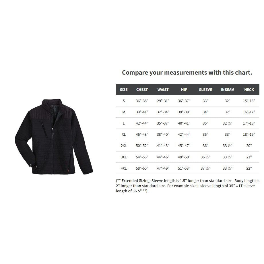 Storm Creek Men's Front Runner 120 GSM Insulated Quilted Jacket